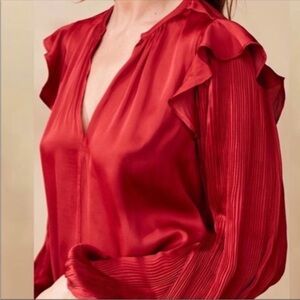 Dolan Anthropologie Satin Blouse